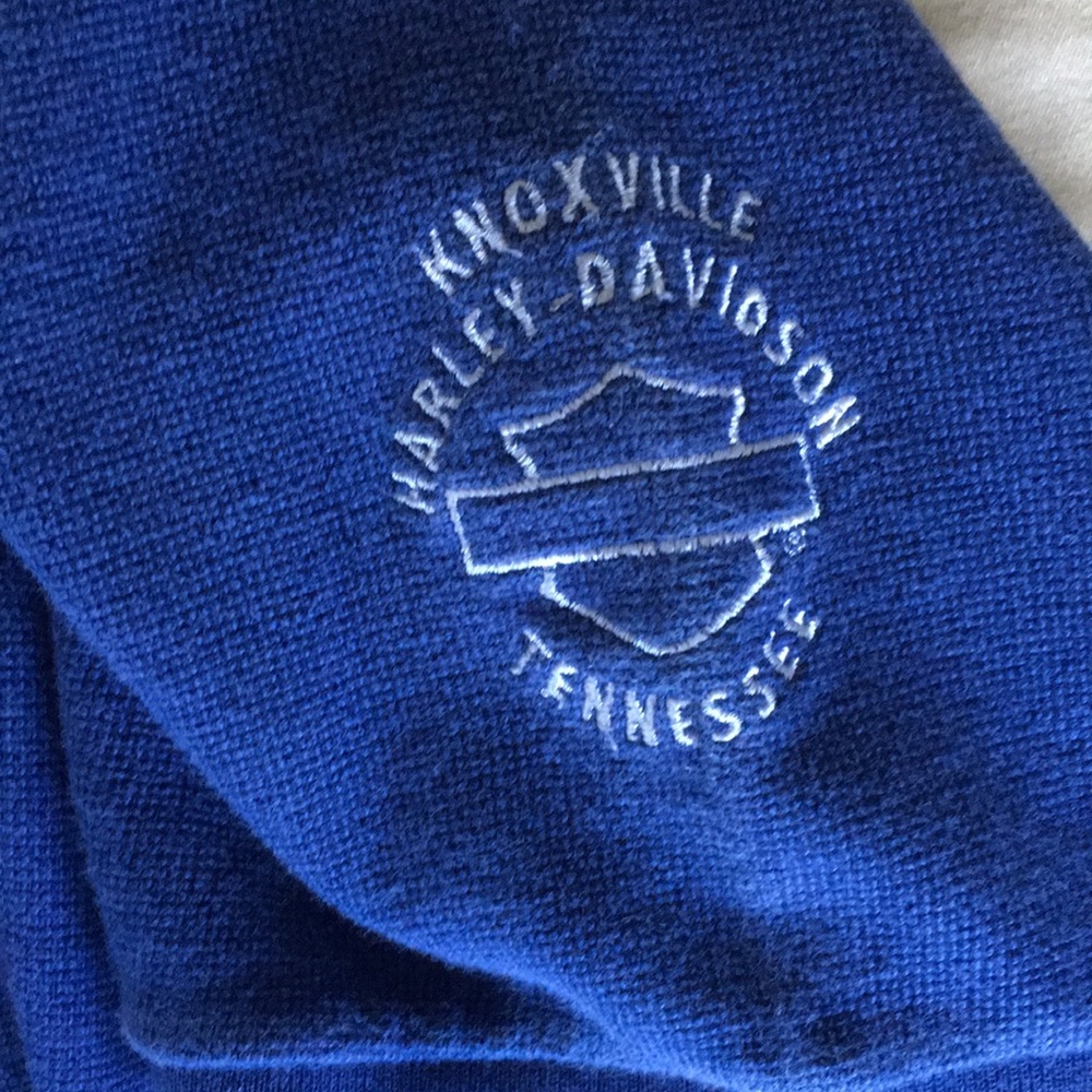 Men’s Harley polo shirt.